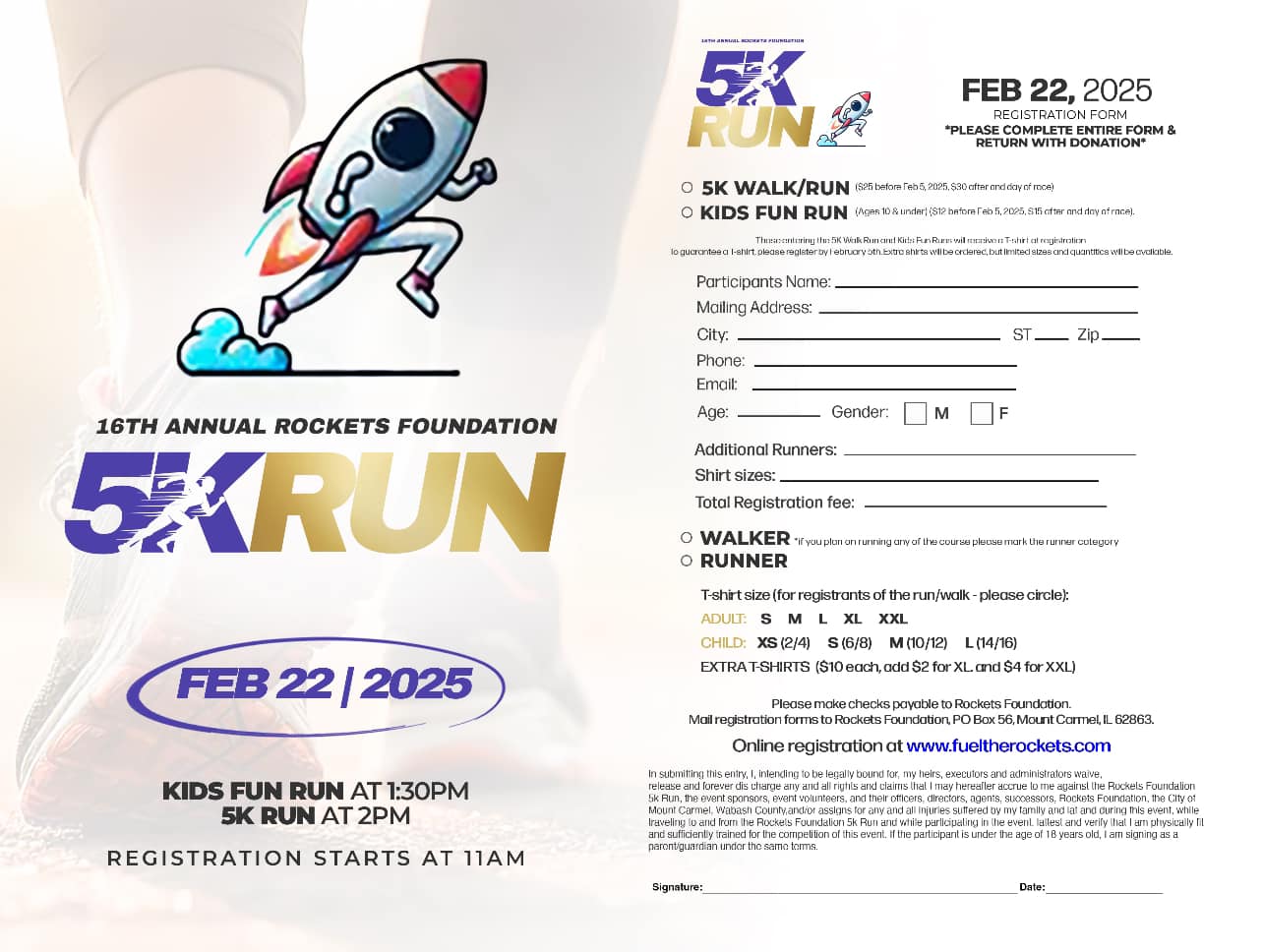 16th Annual Rockets Foundation 5K Run