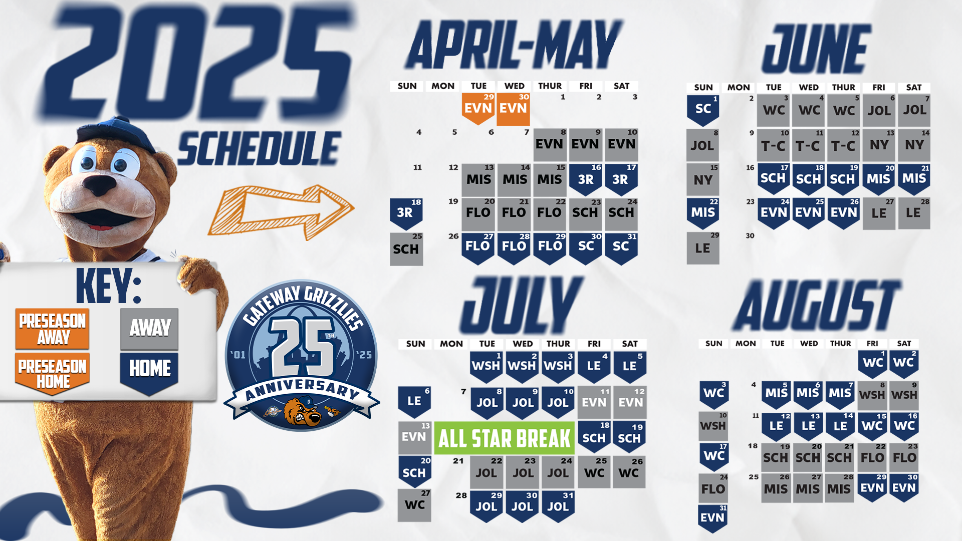 Gateway Grizzlies Professional Baseball